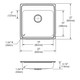 Elkay Lustertone Classic Stainless Steel 22" x 22" x 4-1/2" 3-Hole Single Bowl Drop-in ADA Sink