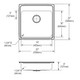 Elkay Lustertone Classic Stainless Steel 22" x 22" x 5", MR2-Hole Single Bowl Drop-in ADA Sink with Quick-clip