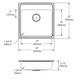 Elkay Lustertone Classic Stainless Steel 22" x 22" x 5-1/2" MR2-Hole Single Bowl Drop-in ADA Sink