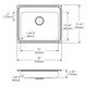 Elkay Lustertone Classic Stainless Steel 25" x 21-1/4" x 4-1/2", Single Bowl Drop-in ADA Sink