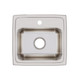 Elkay Lustertone Classic Stainless Steel 17" x 16" x 10-1/8" 1-Hole Single Bowl Drop-in Sink