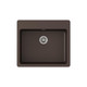 Elkay Quartz Classic 25" x 22" x 5-1/2", Single Bowl Drop-in ADA Sink with Perfect Drain, Mocha