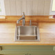 Elkay Lustertone Classic Stainless Steel 17" x 20" x 10-1/8" 3-Hole Single Bowl Drop-in Sink