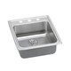 Elkay Lustertone Classic Stainless Steel 19-1/2" x 22" x 6-1/2" 1-Hole Single Bowl Drop-in ADA Sink with Perfect Drain and Quick-clip