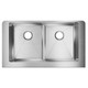 Elkay Crosstown 18 Gauge Stainless Steel 35-7/8" x 20-1/4" x 9", Equal Double Bowl Farmhouse Sink with Aqua Divide