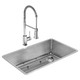 Elkay Crosstown 18 Gauge Stainless Steel 31-1/2" x 18-1/2" x 9" Single Bowl Undermount Sink Kit with Faucet