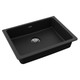 Elkay Quartz Classic 25" x 18-1/2" x 5-1/2" Single Bowl Undermount ADA Sink with Perfect Drain Black