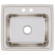 Elkay Lustertone Classic Stainless Steel 22" x 19-1/2" x 10-1/8" 2-Hole Single Bowl Drop-in Sink with Quick-clip