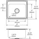Elkay Lustertone Classic Stainless Steel 22" x 19-1/2" x 10-1/8", 0-Hole Single Bowl Drop-in Sink