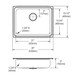 Elkay Lustertone Classic Stainless Steel 25" x 19-1/2" x 6", 0-Hole Single Bowl Drop-in ADA Sink