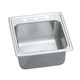 Elkay Lustertone Classic Stainless Steel 19-1/2" x 19" x 10-1/8", 0-Hole Single Bowl Drop-in Laundry Sink with Quick-clip