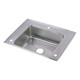 Elkay Lustertone Classic Stainless Steel 28" x 22" x 6-1/2" Single Bowl Drop-in Classroom ADA Sink