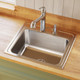 Elkay Lustertone Classic Stainless Steel 22" x 19-1/2" x 10-1/8" 1-Hole Single Bowl Drop-in Sink