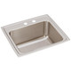 Elkay Lustertone Classic Stainless Steel 22" x 19-1/2" x 10-1/8", MR2-Hole Single Bowl Drop-in Sink