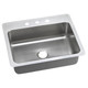 Elkay Lustertone Classic Stainless Steel 27" x 22" x 8" 3-Hole Single Bowl Dual Mount Sink