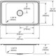 Elkay Lustertone Classic Stainless Steel 31" x 19-1/2" x 7-5/8", 2LM-Hole Single Bowl Drop-in Classroom Sink