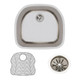 Elkay Lustertone Classic Stainless Steel 23-5/8" x 21-1/4" x 10" Single Bowl Undermount Sink Kit