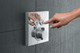 Hansgrohe 15763821 ShowerSelect Thermostatic Trim for 2 Functions, Square in Brushed Nickel