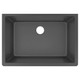 Elkay ELXRU13322CH0 Quartz Luxe 33" x 18-7/16" x 9-7/16", Single Bowl Undermount Sink, Charcoal