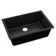 Elkay ELXRU13322CA0 Quartz Luxe 33" x 18-7/16" x 9-7/16", Single Bowl Undermount Sink, Caviar