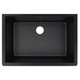 Elkay ELXRU13322CA0 Quartz Luxe 33" x 18-7/16" x 9-7/16", Single Bowl Undermount Sink, Caviar