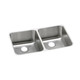 Elkay Lustertone Classic Stainless Steel 30-3/4" x 18-1/2" x 10" Equal Double Bowl Undermount Sink with Right Drain