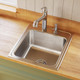 Elkay Lustertone Classic Stainless Steel 19-1/2" x 22" x 10-1/8" 1-Hole Single Bowl Drop-in Sink