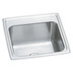 Elkay Lustertone Classic Stainless Steel 19-1/2" x 19" x 10-1/8", 0-Hole Single Bowl Drop-in Laundry Sink w/Perfect Drain