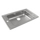 Elkay Lustertone Classic Stainless Steel 31" x 19-1/2" x 5-1/2", 2LM-Hole Single Bowl Drop-in Classroom ADA Sink
