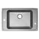 Elkay Lustertone Classic Stainless Steel 31" x 19-1/2" x 5-1/2", 2LM-Hole Single Bowl Drop-in Classroom ADA Sink