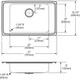 Elkay Lustertone Classic Stainless Steel 31" x 19-1/2" x 6" FR2-Hole Single Bowl Drop-in Classroom ADA Sink