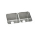 Elkay Lustertone Classic Stainless Steel 31-1/4" x 20" x 7-7/8", Equal Double Bowl Undermount Sink