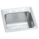 Elkay Lustertone Classic Stainless Steel 19-1/2" x 19" x 10-1/8" 3-Hole Single Bowl Drop-in Laundry Sink w/Perfect Drain