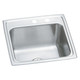 Elkay Lustertone Classic Stainless Steel 19-1/2" x 19" x 10-1/8", MR2-Hole Single Bowl Drop-in Laundry Sink w/Perfect Drain