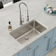 Elkay Lustertone Classic Stainless Steel 30-1/2" x 18-1/2" x 10" Single Bowl Undermount Sink with Perfect Drain