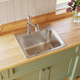 Elkay Lustertone Classic Stainless Steel 22" x 19-1/2" x 10-1/8" 4-Hole Single Bowl Drop-in Sink with Perfect Drain