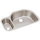 Elkay Lustertone Classic Stainless Steel, 31-1/2" x 21-1/8" x 7-1/2", 30/70 Offset Double Bowl Undermount Sink