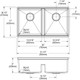 Elkay Crosstown 18 Gauge Workstation Stainless Steel 31-1/2" x 18-1/2" x 9" Equal Double Bowl Sink Kit with Aqua Divide