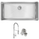 Elkay Crosstown 18 Gauge Stainless Steel 36-1/2" x 18-1/2" x 9" Single Bowl Undermount Sink & Faucet Kit with Drain