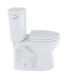 TOTO Drake II Two-Piece Round 1.28 GPF Universal Height Toilet with CeFiONtect - Colonial White - CST453CEFG#11