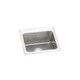 Elkay Lustertone Classic Stainless Steel 25" x 21-1/4" x 10-1/8" 1-Hole Single Bowl Drop-in Sink