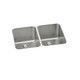 Elkay Lustertone Classic Stainless Steel 31-1/4" x 20" x 7-7/8", Double Bowl Undermount Sink with Perfect Drain