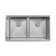 Elkay Crosstown 16 Gauge Workstation Stainless Steel, 31-1/2" x 18-1/2" x 9" Equal Double Bowl Sink Kit with Aqua Divide