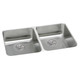 Elkay Lustertone Classic Stainless Steel 31-3/4" x 16-1/2" x 5-3/8", Double Bowl Undermount ADA Sink w/Perfect Drain