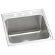 Elkay Lustertone Classic Stainless Steel 22" x 22" x 12-1/8" 3-Hole Single Bowl Drop-in Sink