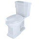 TOTO Promenade II 1G Two-Piece Elongated 1 GPF Universal Height Toilet with CeFiONtect - Cotton White - CST404CUFG#01