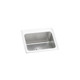 Elkay Lustertone Classic Stainless Steel 25" x 22" x 10-3/8", 0-Hole Single Bowl Drop-in Sink with Perfect Drain