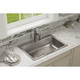 Elkay Lustertone Classic Stainless Steel 31" x 22" x 7-5/8" 2-Hole Single Bowl Drop-in Sink