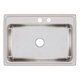 Elkay Lustertone Classic Stainless Steel 31" x 22" x 7-5/8", MR2-Hole Single Bowl Drop-in Sink