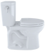 TOTO Drake II 1G Two-Piece Round 1 GPF Universal Height Toilet with CeFiONtect - Bone - CST453CUFG#03